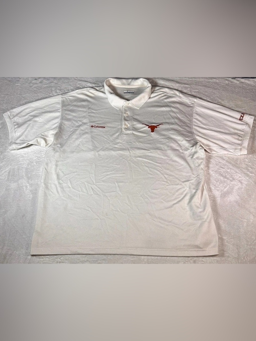 Columbia Texas Longhorns Men’s XXL White Performance Polo PFG